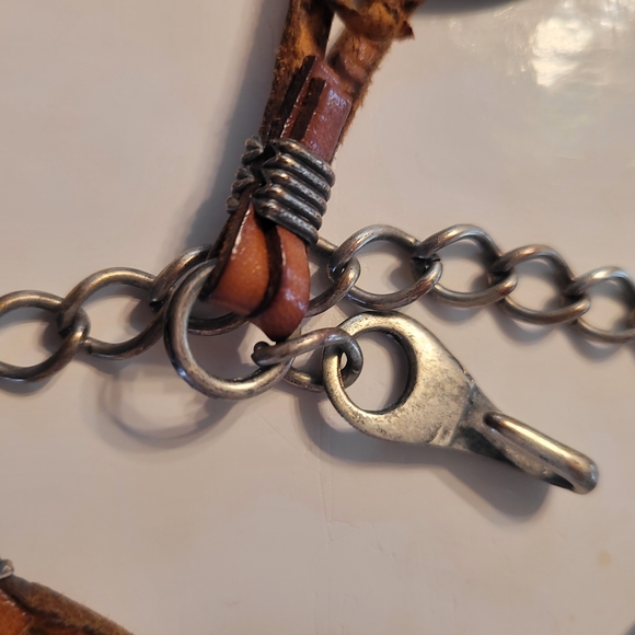 Blue and Brown Turquoise Stone Bracelet - Picture 10 of 14